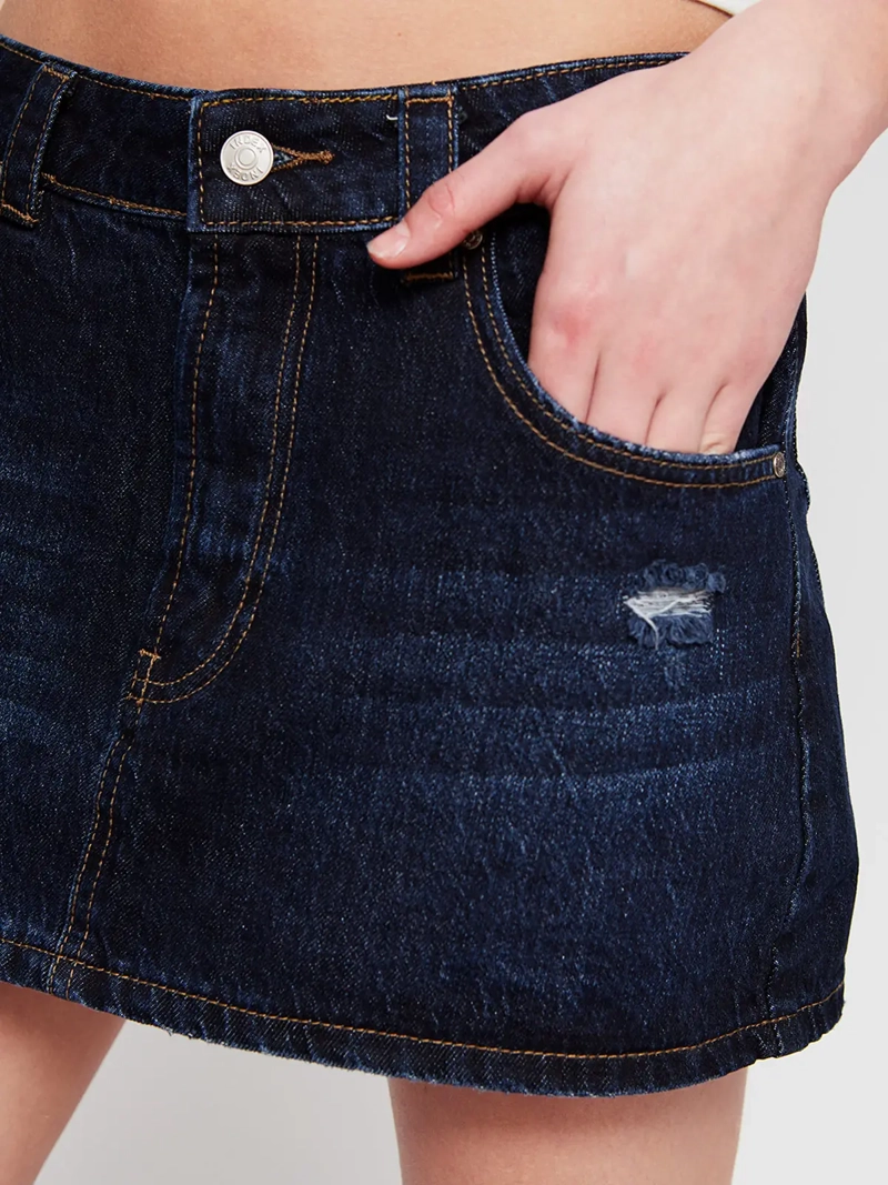 FALDA SHORT MUJER INDEX ALGODÓN DENIM - 4