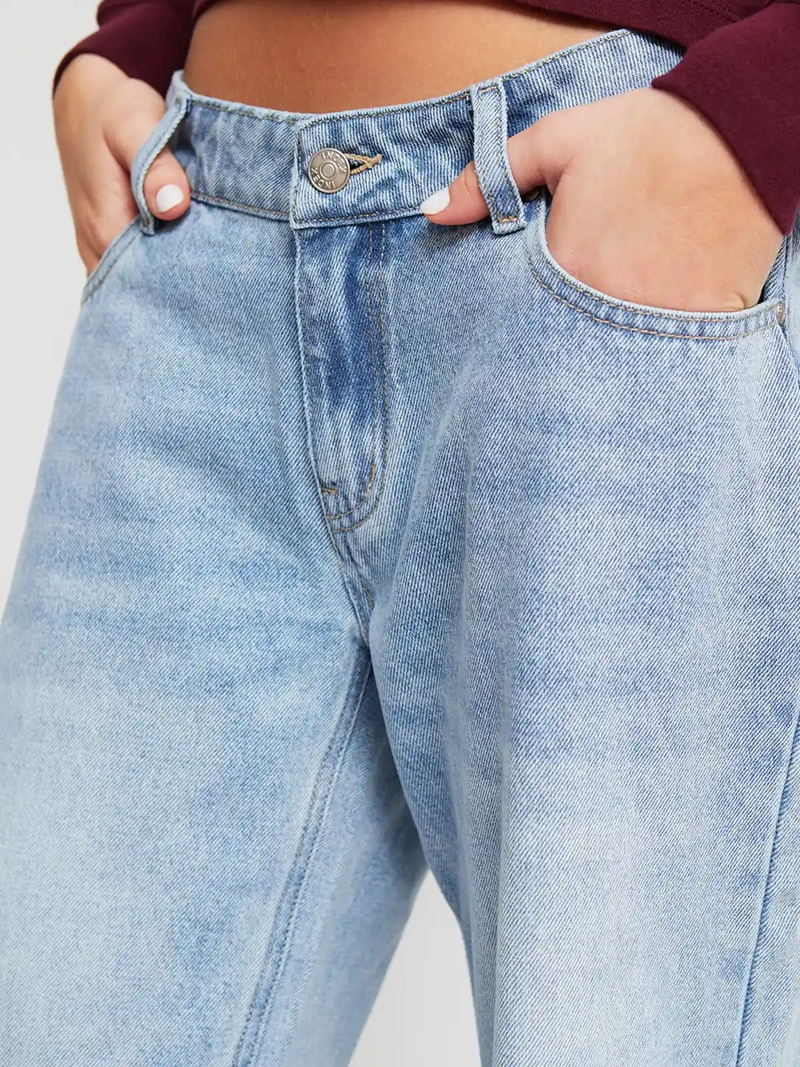 JEANS MUJER INDEX ALGODÓN TIRO BAJO - 4