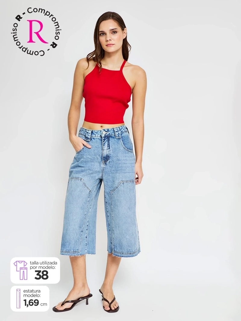 JORKS BERMUDA SHORT MUJER INDEX ALGODÓN DENIM - 1