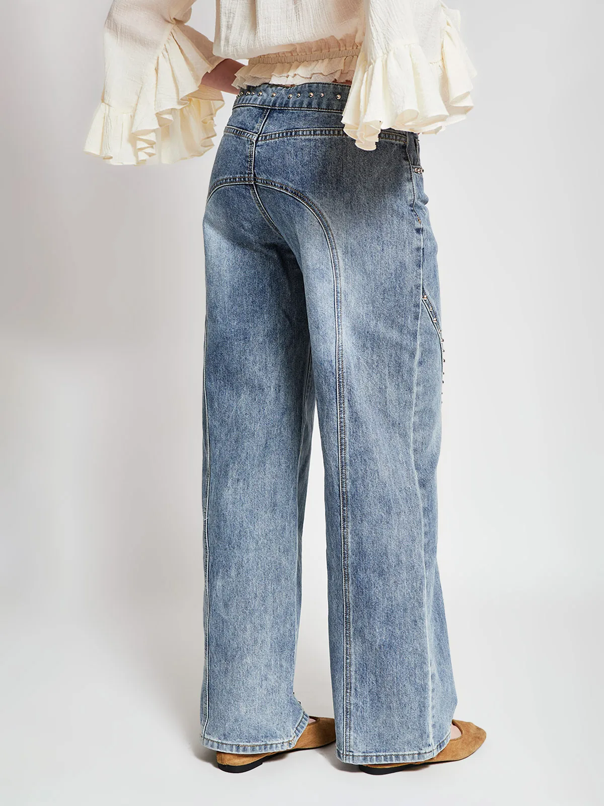 JEANS MUJER INDEX ALGODÓN TACHAS - 3
