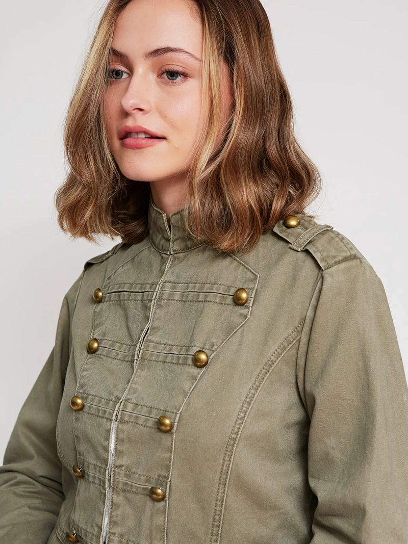 CHAQUETA MUJER INDEX ALGODÓN BOTONES - 3