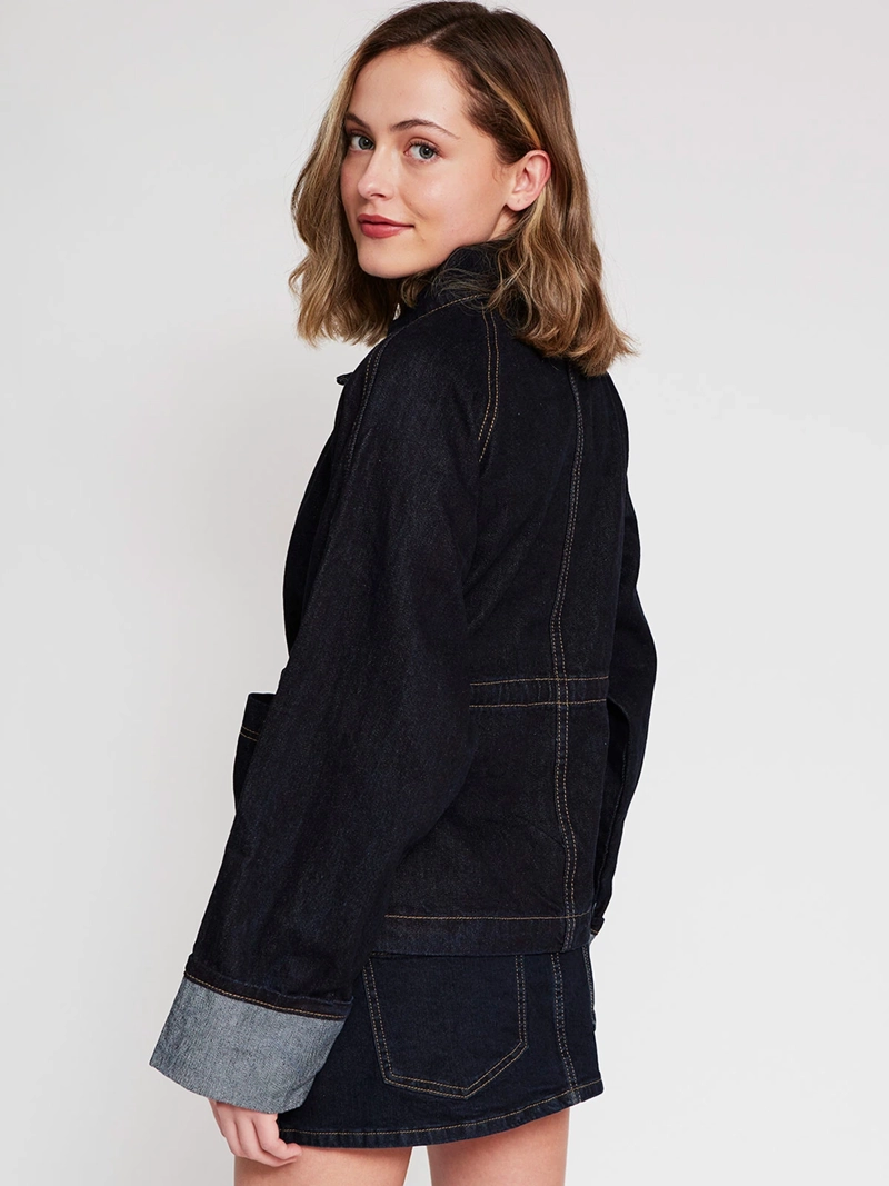 CHAQUETA MUJER INDEX ALGODÓN DENIM OVERSIZE - 2
