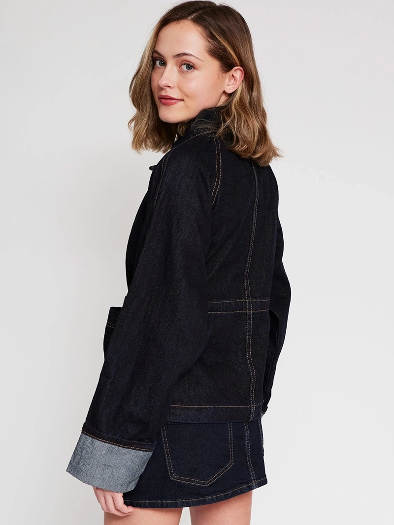 CHAQUETA MUJER INDEX ALGODÓN DENIM OVERSIZE - 2