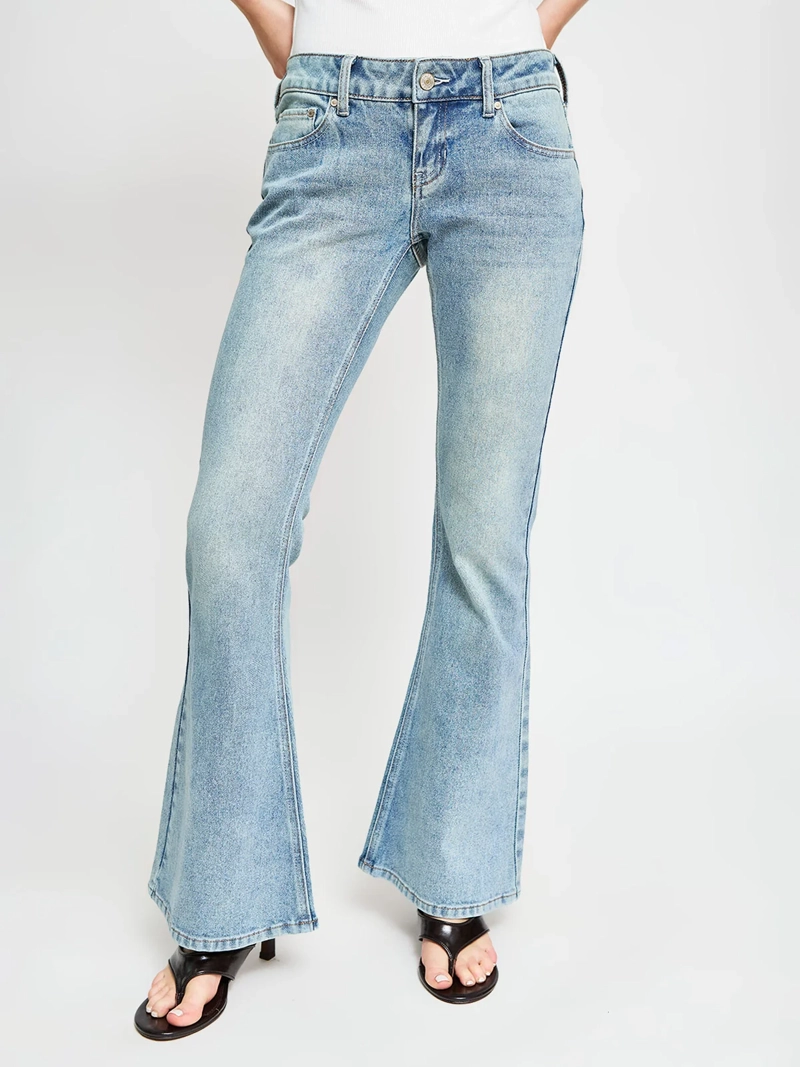 JEANS MUJER INDEX ALGODÓN TIRO BAJO - 2