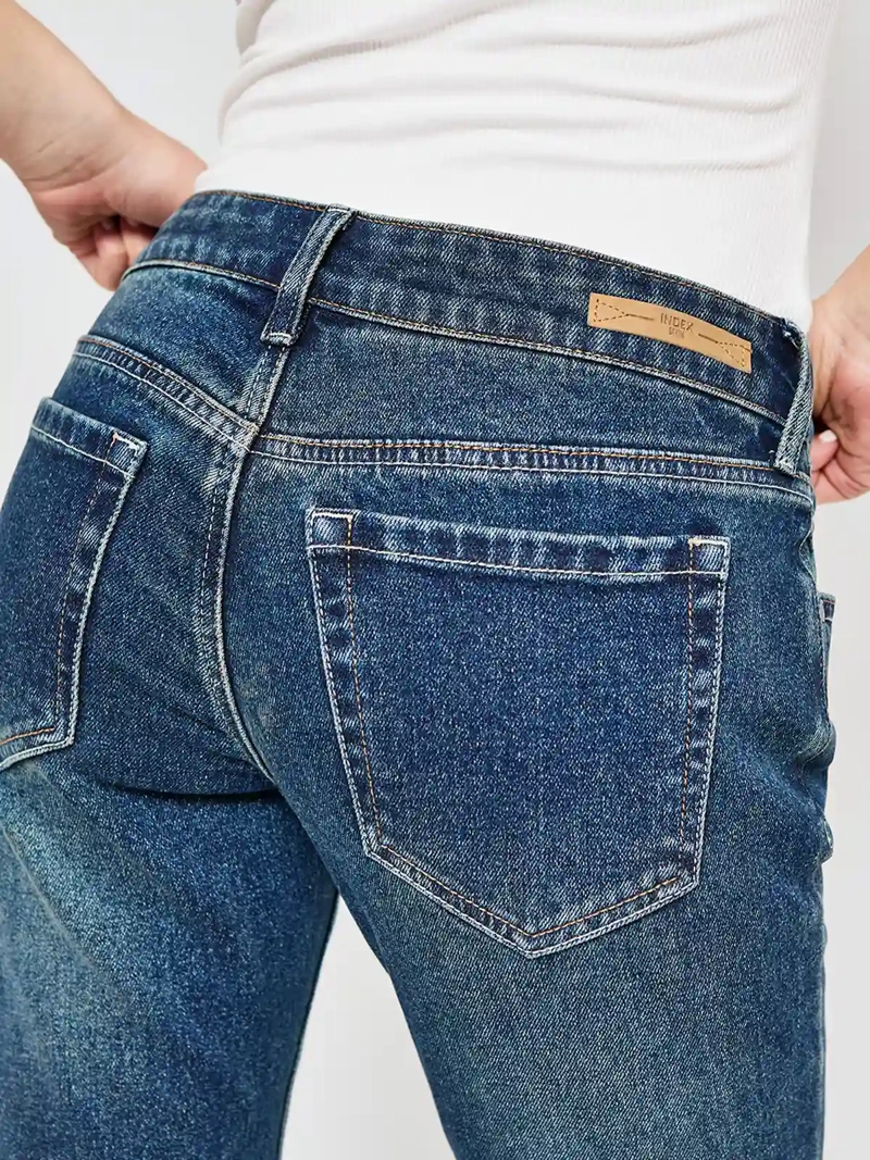 JEANS MUJER INDEX ALGODÓN TIRO BAJO - 8