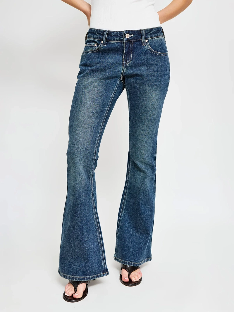 JEANS MUJER INDEX ALGODÓN TIRO BAJO - 6