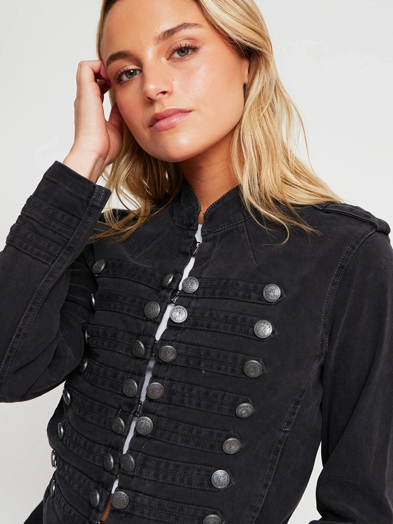 CHAQUETA MUJER INDEX ALGODÓN BOTONES - 4