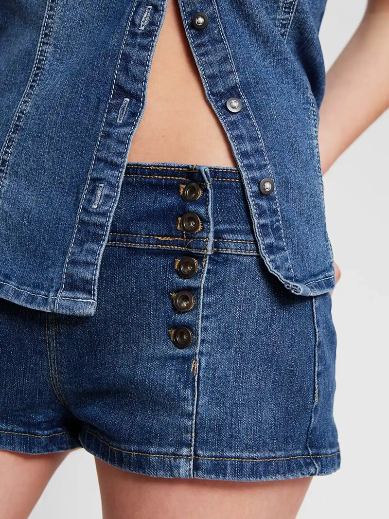 SHORT MUJER INDEX ALGODÓN DENIM - 5