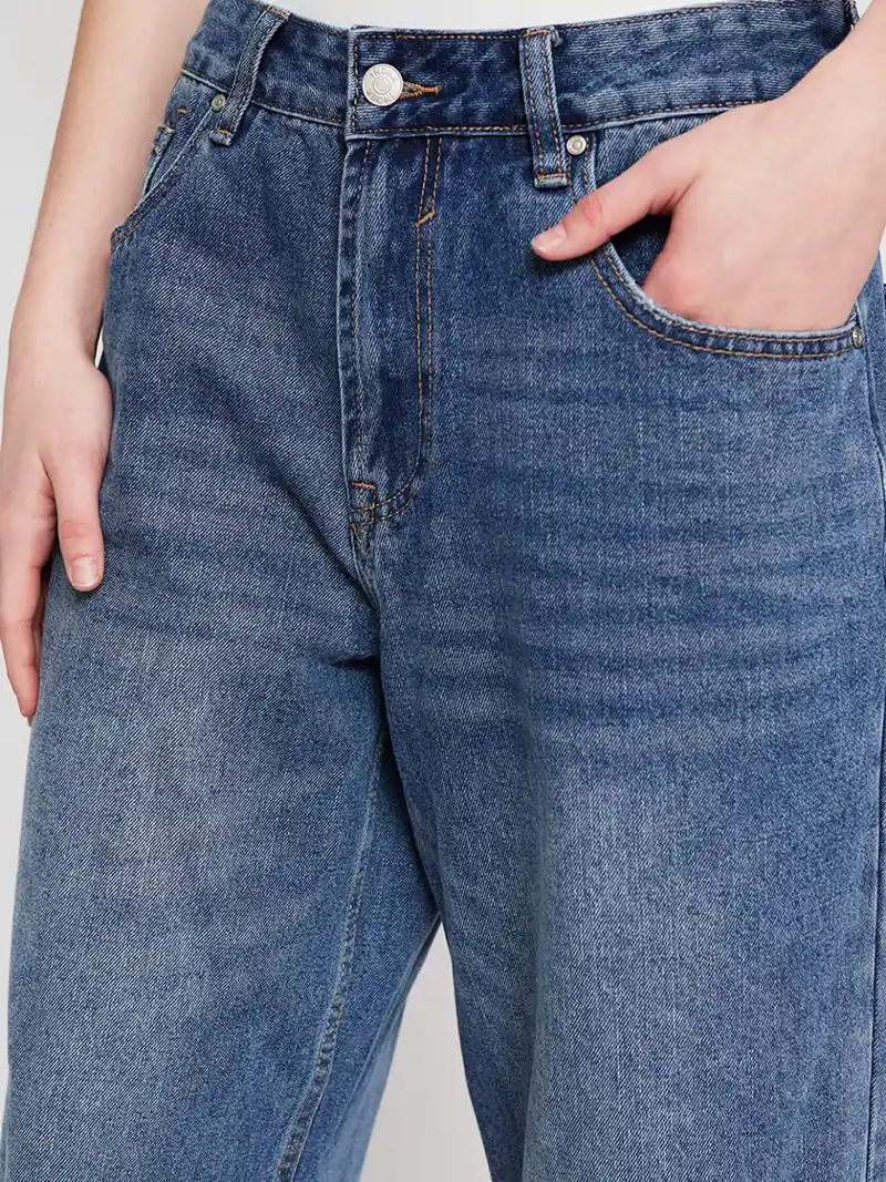 SHORT MUJER INDEX ALGODÓN LARGO DENIM - 5
