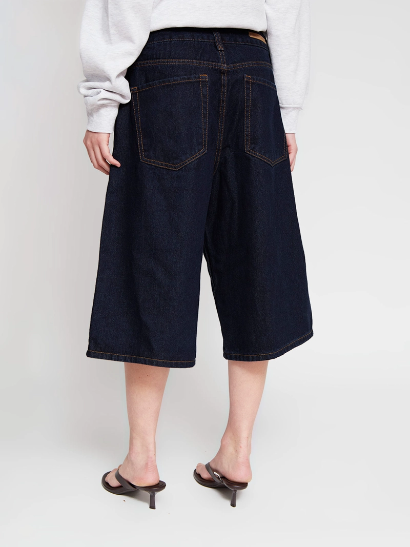 SHORT MUJER INDEX ALGODÓN LARGO DENIM - 3