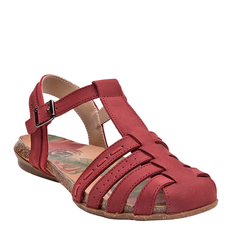 SANDALIAS MUJER PANAMA JACK ROJO PJM0057 CUERO - 3