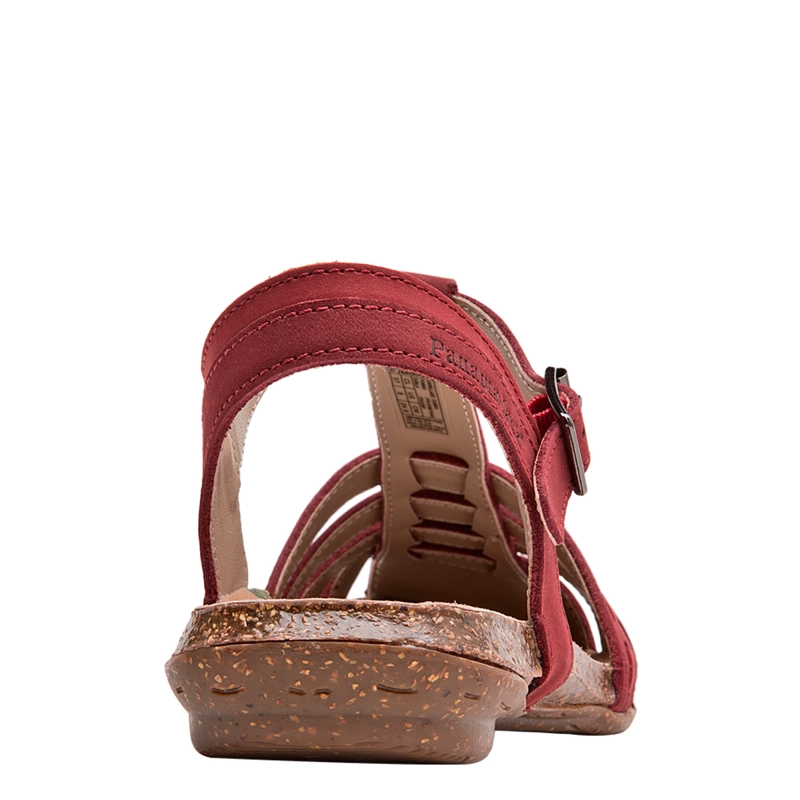 SANDALIAS MUJER PANAMA JACK ROJO PJM0057 CUERO - 5