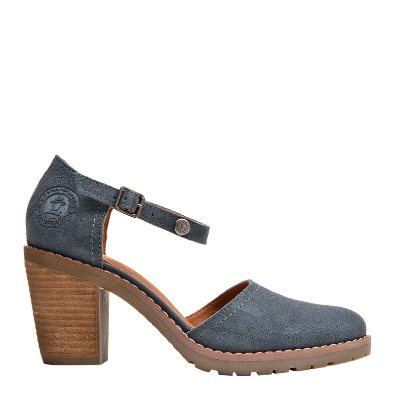 SANDALIAS MUJER PANAMA JACK AZUL PJM0113 CUERO