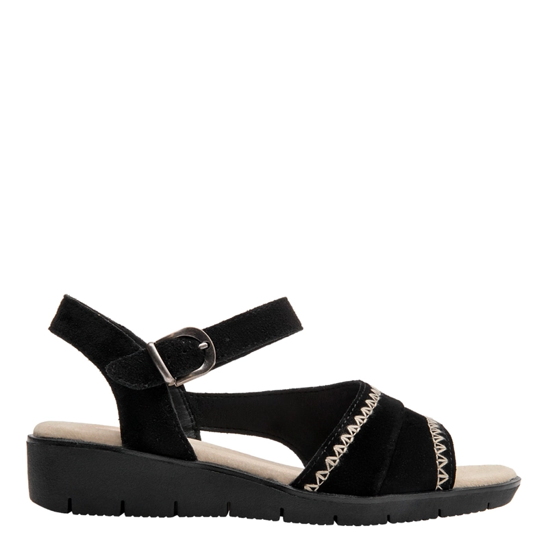 SANDALIAS MUJER PANAMA JACK NEGRO PJM0365 CUERO
