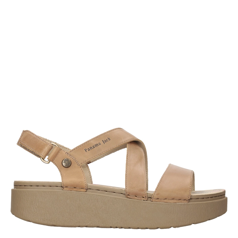 SANDALIAS MUJER PANAMA JACK CAMEL PJM0397 CUERO