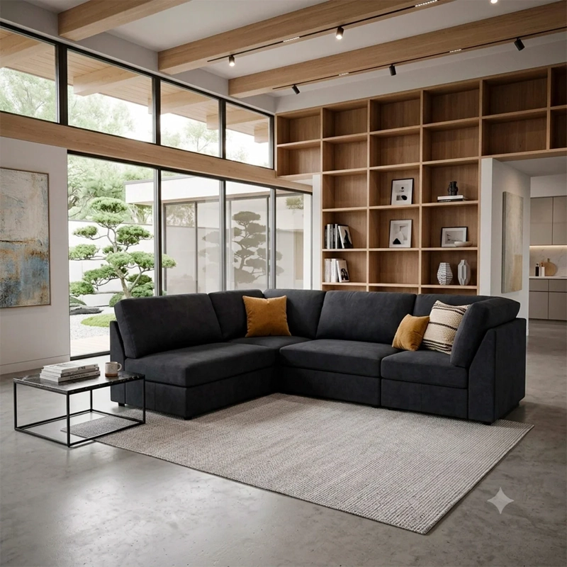 SOFÁ SECCIONAL MODULAR RIPLEY HOME LONDRES 4 CUERPOS - 1