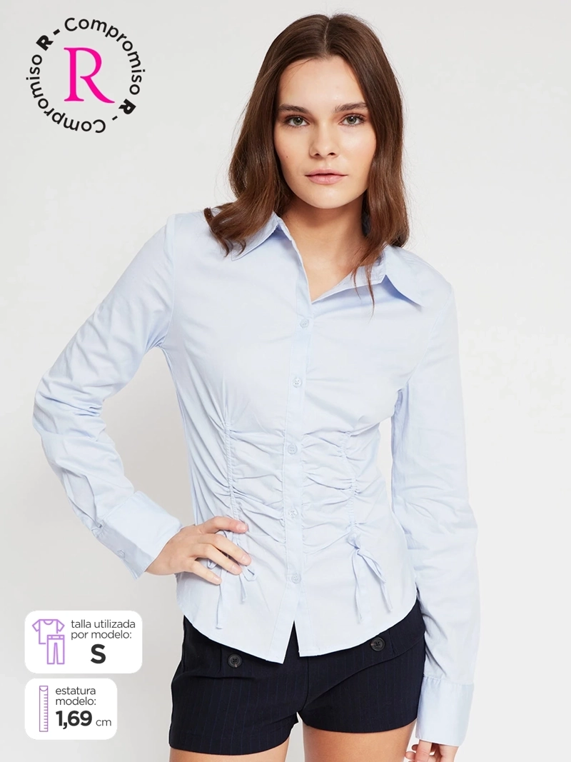 BLUSA MUJER INDEX ALGODÓN MANGA LARGA