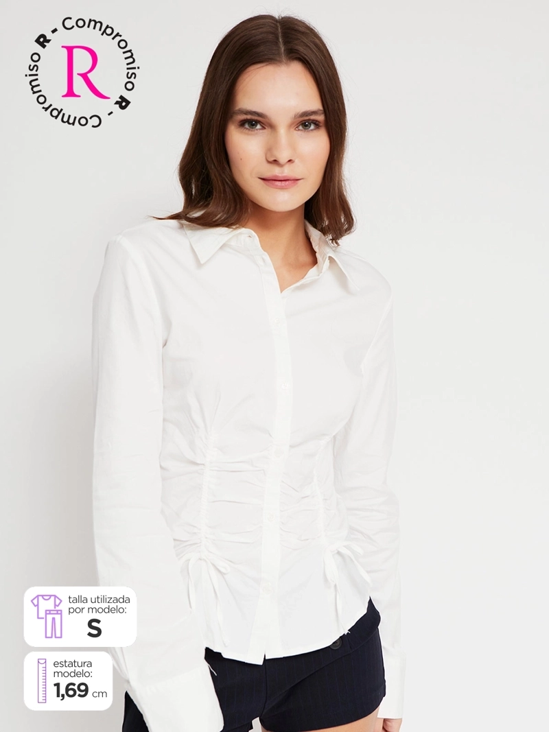 BLUSA MUJER INDEX ALGODÓN MANGA LARGA