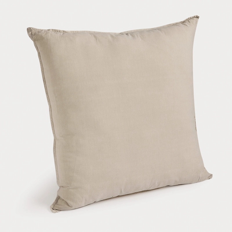 COJÍN MAISON LINETT STONEWASH 60X60 CM BEIGE - 2