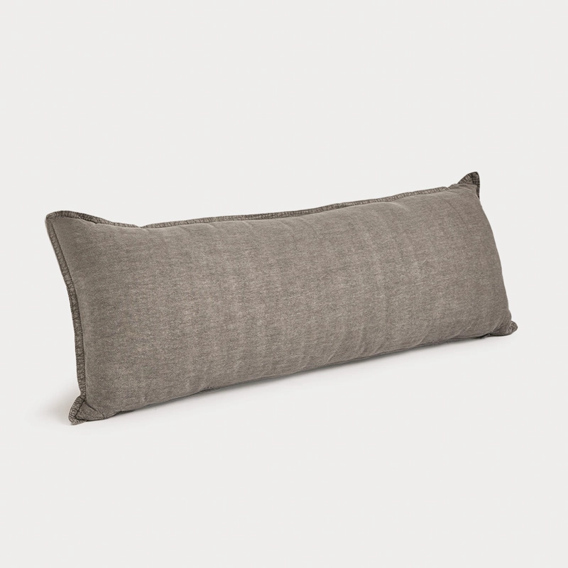 COJÍN MAISON LINETT STONEWASH 35X80 CM GRIS - 3