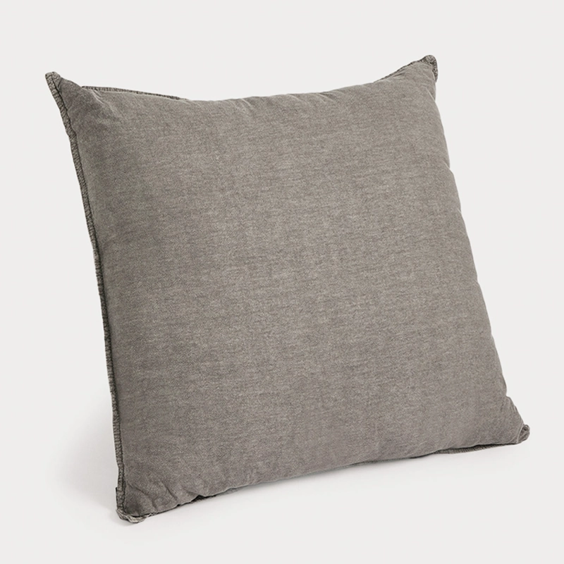 COJÍN MAISON LINETT STONEWASH 60X60 CM GRIS - 3