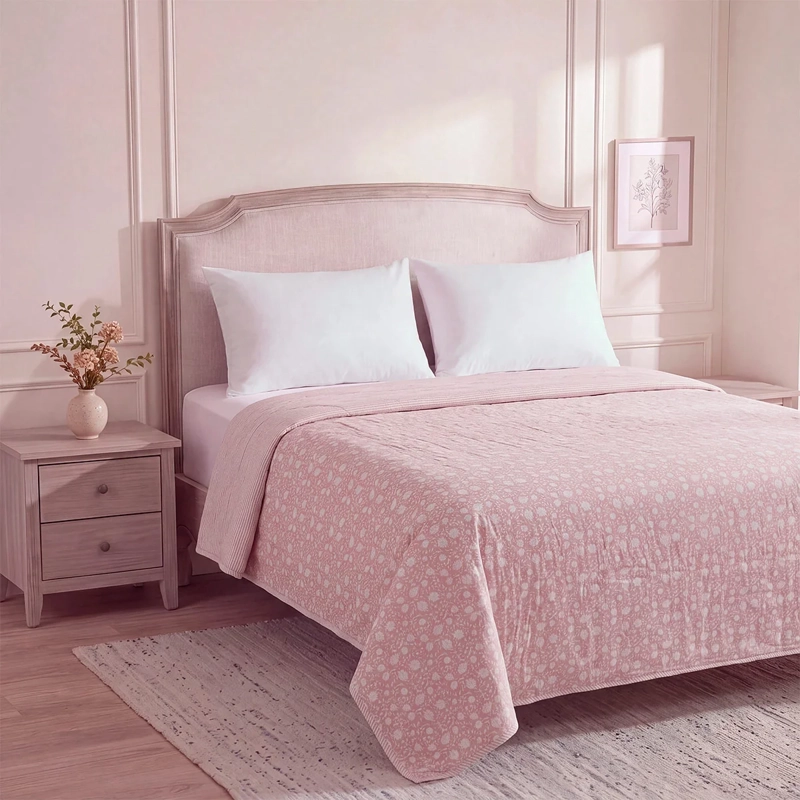 CUBRECAMA RIPLEY HOME ADELE SÚPER KING ROSA - 2