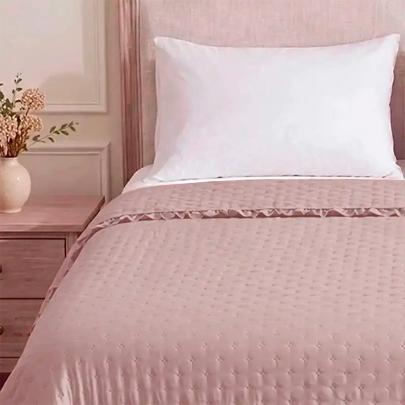 CUBRECAMA THE CLASSIC COLLECTION FLOR VUELOS 2 PLAZAS ROSA - 3