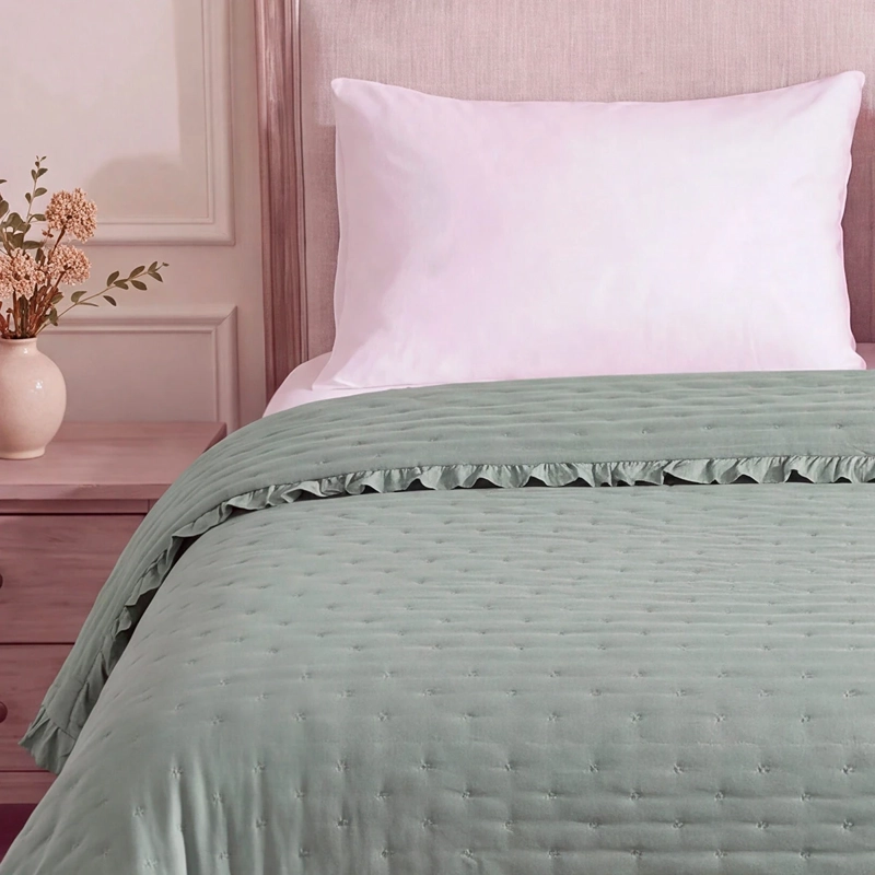 CUBRECAMA RIPLEY HOME FLOR VUELOS KING AQUA - 3