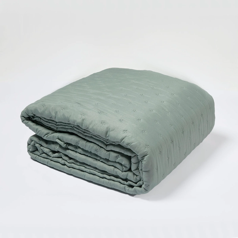 CUBRECAMA RIPLEY HOME FLOR VUELOS KING AQUA - 4