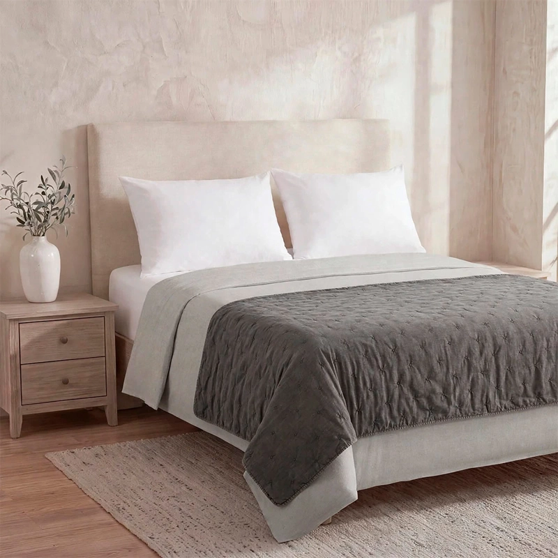 PIECERA MAISON LINETT STONEWASH 100X240 GRIS - 2