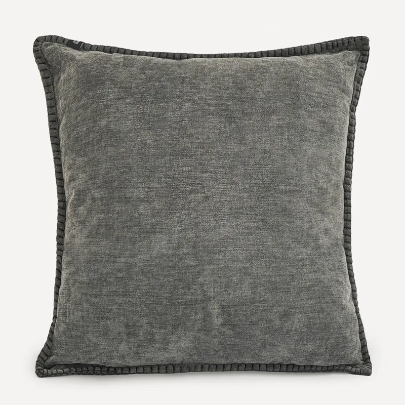 COJÍN MAISON LINETT CHENILLE 50X50 CM NEGRO - 2