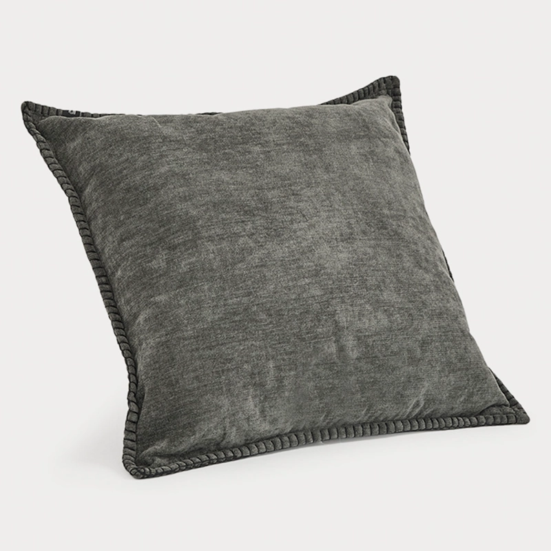 COJÍN MAISON LINETT CHENILLE 50X50 CM NEGRO - 3
