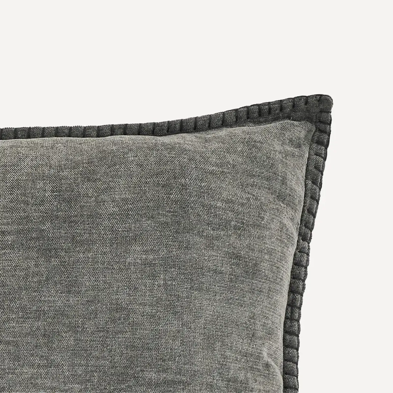 COJÍN MAISON LINETT CHENILLE 50X50 CM NEGRO - 4
