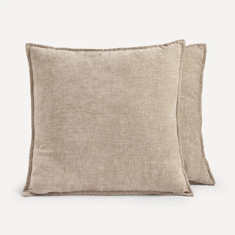 SET X2 COJINES RIPLEY HOME 50X50 CM BEIGE - 1