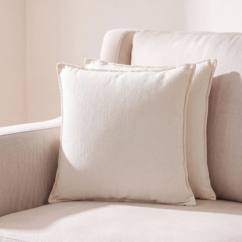 SET X2 COJINES RIPLEY HOME 50X50 CM IVORY
