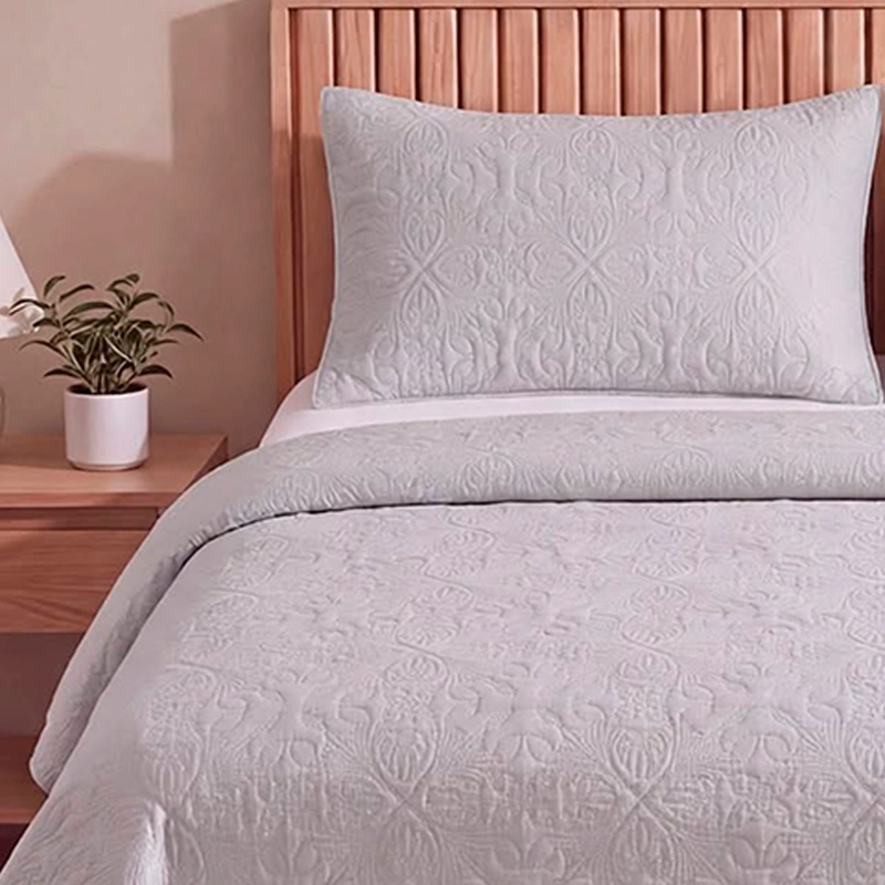 CUBRECAMA THE CLASSIC COLLECTION ELIZABETH 1.5 PLAZAS GRIS - 3