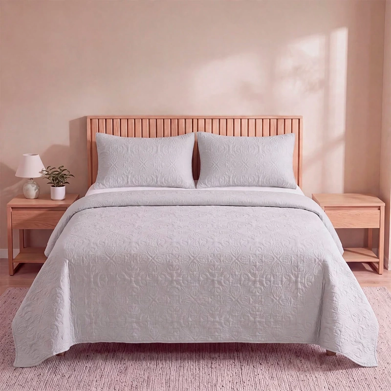 CUBRECAMA THE CLASSIC COLLECTION ELIZABETH 2 PLAZAS GRIS