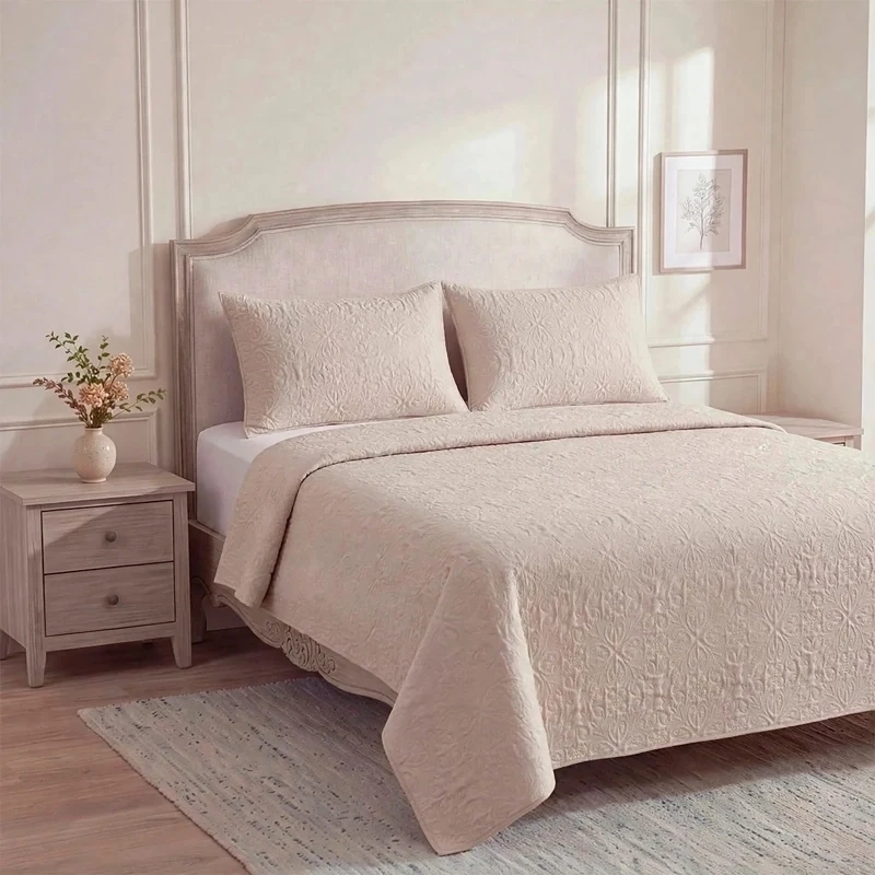 CUBRECAMA RIPLEY HOME ELIZABETH KING BEIGE - 2