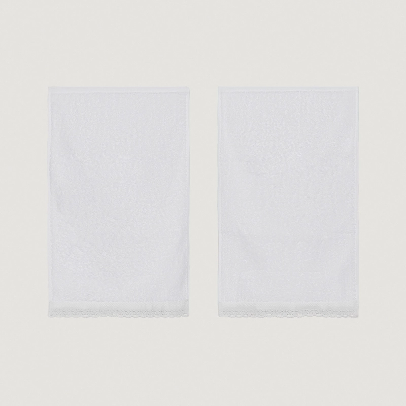 SET TOALLA VISITA RIPLEY HOME MACRAME BLANCO - 2