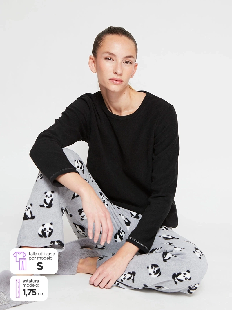 BOTTOM PIJAMA MUJER INDEX POLAR - 1