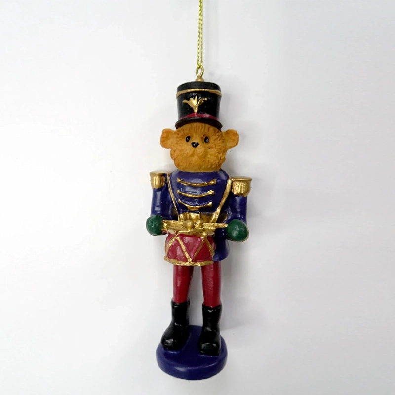 ADORNO NAVIDEÑO RIPLEY HOME TEDDY POLY AZUL - 2