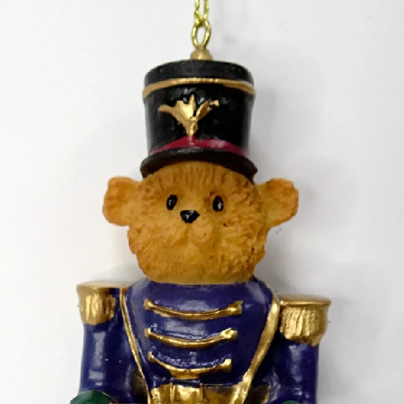 ADORNO NAVIDEÑO RIPLEY HOME TEDDY POLY AZUL - 3