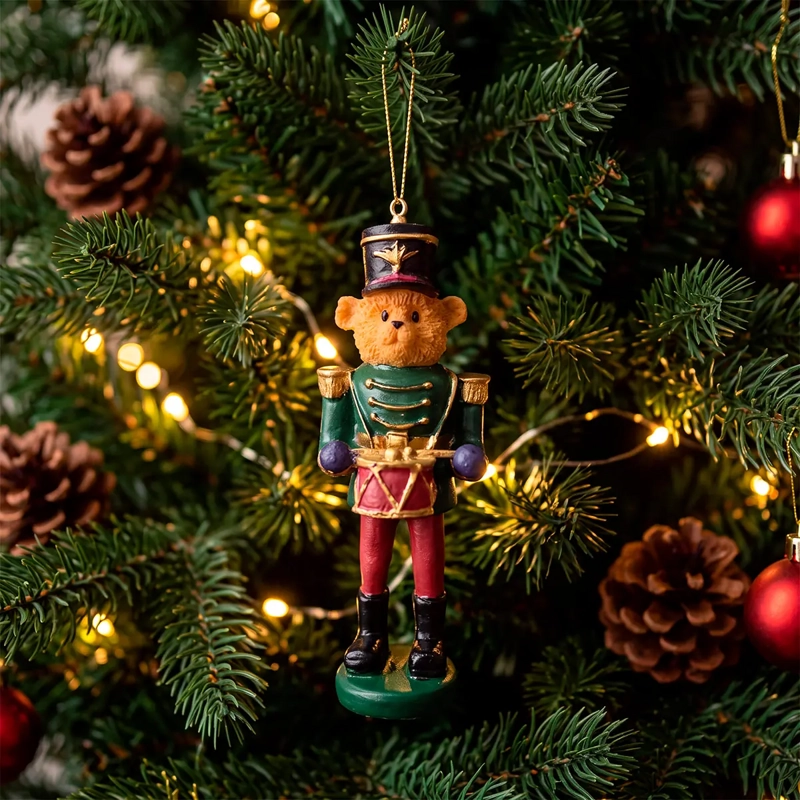 ADORNO NAVIDEÑO RIPLEY HOME TEDDY POLY VERDE - 1
