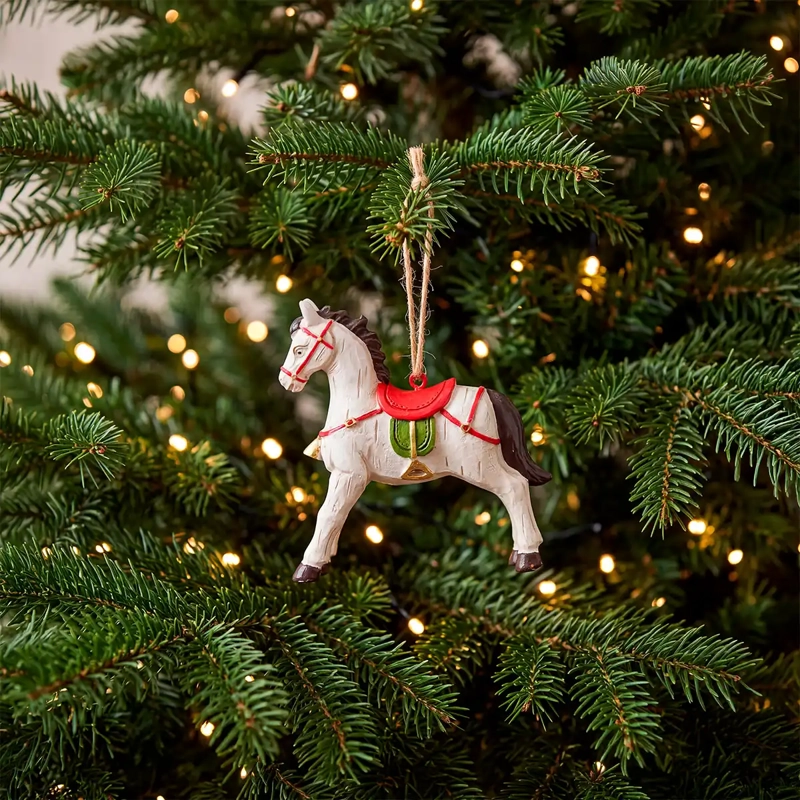 ADORNO NAVIDEÑO RIPLEY HOME TRADITIONAL XMAS CABALLO POLY - 1