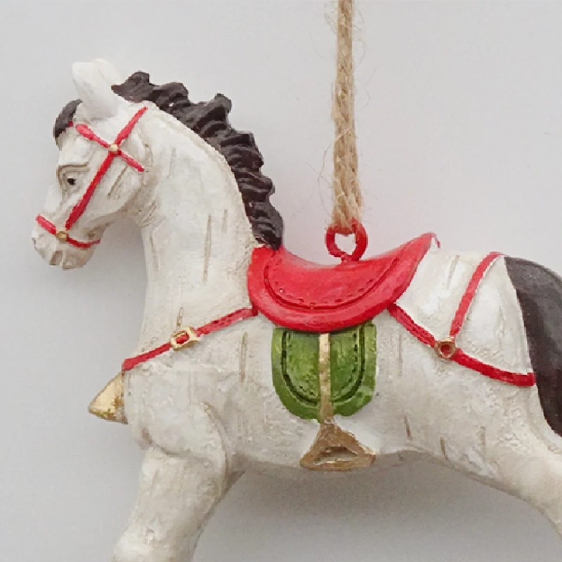 ADORNO NAVIDEÑO RIPLEY HOME TRADITIONAL XMAS CABALLO POLY - 2