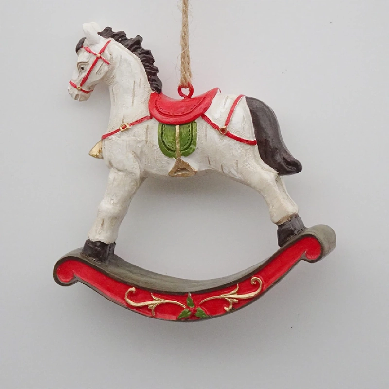ADORNO NAVIDEÑO RIPLEY HOME TRADITIONAL XMAS CABALLO POLY - 3