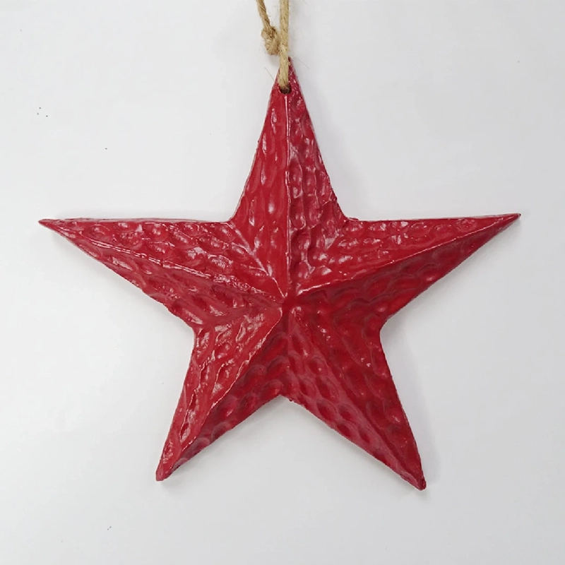 ADORNO NAVIDEÑO RIPLEY HOME TRADITIONAL XMAS ESTRELLA POLY ROJO - 2