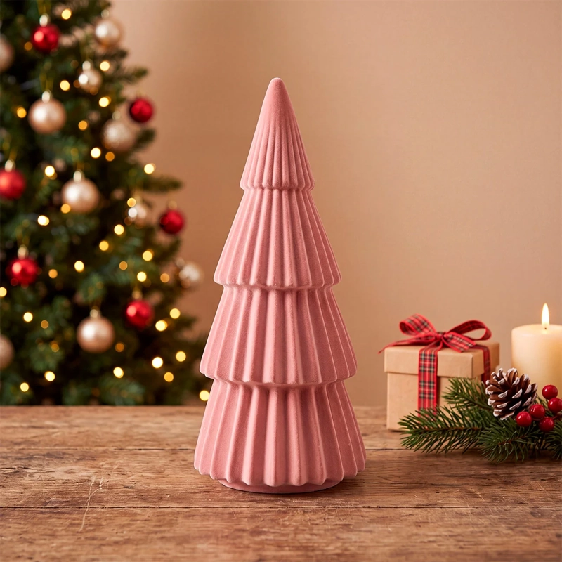 ADORNO NAVIDEÑO RIPLEY HOME WINE ROSE ÁRBOL VELVET ROSE - 1
