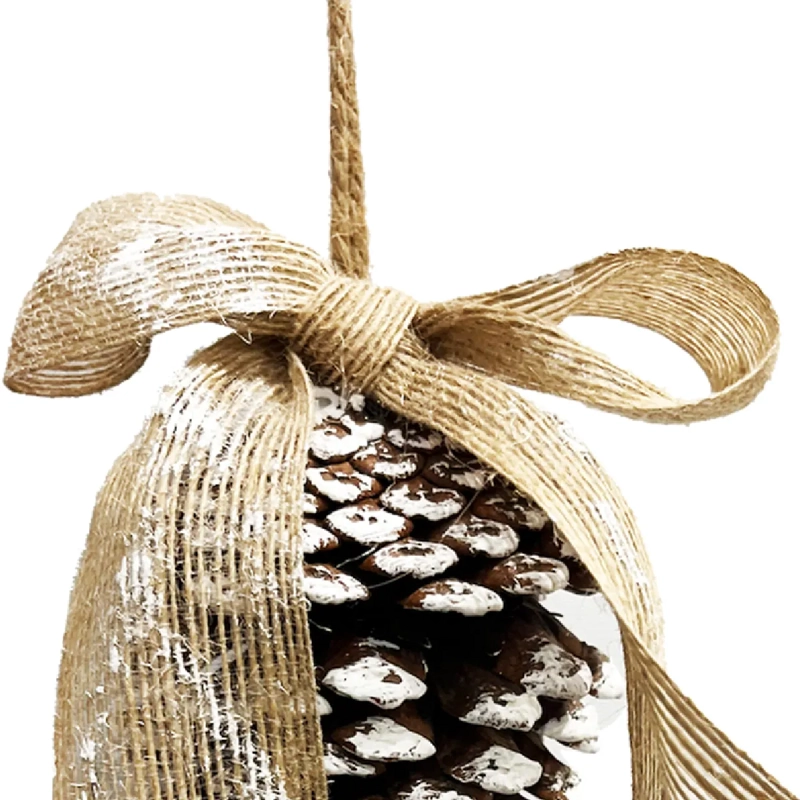 ADORNO NAVIDEÑO RIPLEY HOME NORDIC XMAS PIÑA LAZO L - 3