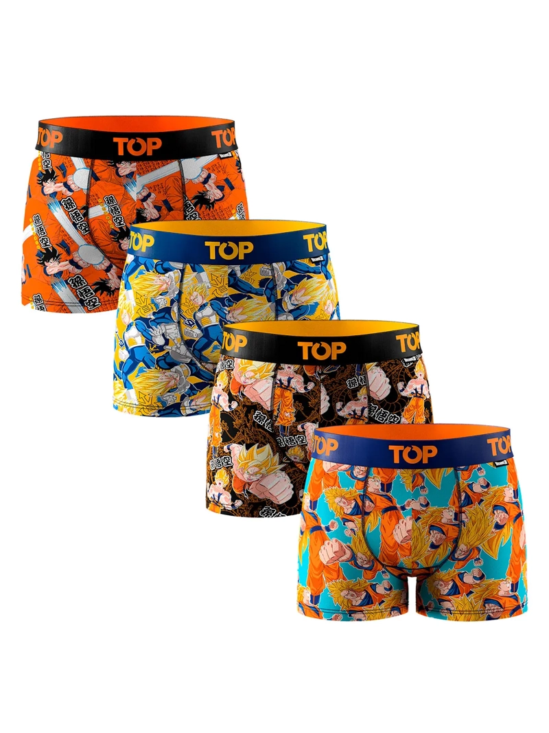 PACK X4 BÓXER ALGODÓN NIÑO TOP DRAGON BALL - 1